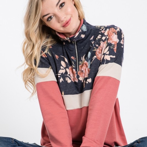 twenty-Ten Tops - Color Block Sweatshirt